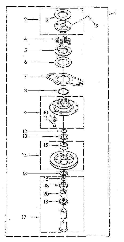 Basket drive and brake