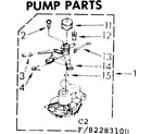Kenmore 11083283800 pump parts diagram
