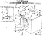 Kenmore 11083283800 cabinet parts diagram
