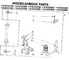 Kenmore 11083283800 miscellaneous parts diagram