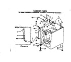 Kenmore 11082283410 cabinet parts diagram