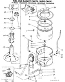 Tub and basket parts suds only