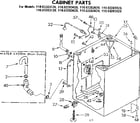 Kenmore 11083283820 cabinet parts diagram