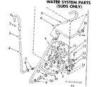 Kenmore 11082283130 water system parts suds only diagram