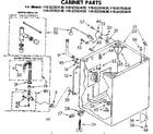 Kenmore 11082283830 cabinet parts diagram