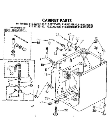 Cabinet parts