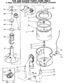 Tub and basket parts suds only