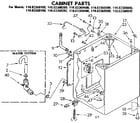 Kenmore 11082360200 cabinet parts diagram
