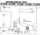 Kenmore 11083360400 miscellaneous parts diagram