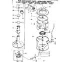 Kenmore 11082360410 tub and basket parts non-suds only diagram