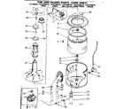 Kenmore 11082360210 tub and basket parts suds only diagram