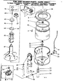Tub and basket parts suds only