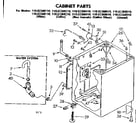 Kenmore 11083360410 cabinet parts diagram