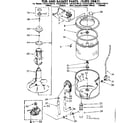 Kenmore 11082370610 tub & basket parts suds only diagram