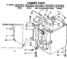 Kenmore 11082370410 cabinet parts diagram