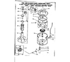 Kenmore 11082371100 tub and basket parts non-suds only diagram