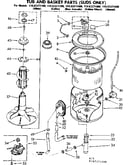 Tub and basket parts suds only