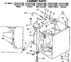 Kenmore 11083371200 cabinet parts diagram