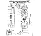 Kenmore 11083371610 tub and basket parts non-suds only diagram