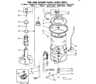 Kenmore 11083371110 tub and basket parts suds only diagram