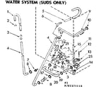 Kenmore 11082371410 water system suds only diagram