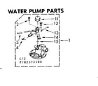 Kenmore 11083372300 water pump parts diagram