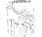 Kenmore 11082381400 top and console parts diagram