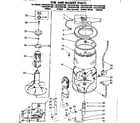 Kenmore 11083381800 tub and basket parts diagram