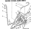 Kenmore 11083381200 water system suds only diagram
