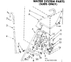 Kenmore 11082383600 water system parts suds only diagram