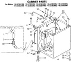 Kenmore 11083383600 cabinet parts diagram