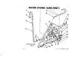 Kenmore 11083392300 water system suds only diagram
