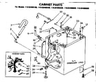 Kenmore 11082406800 cabinet parts diagram