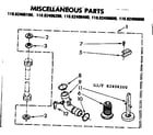 Kenmore 11082406400 miscellaneous parts diagram