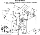 Kenmore 11082406810 cabinet parts diagram