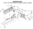 Kenmore 11082406110 console parts diagram