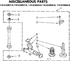 Kenmore 11082406210 miscellaneous parts diagram