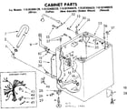 Kenmore 11082406820 cabinet parts diagram