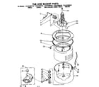 Kenmore 11082406120 tub and basket parts diagram