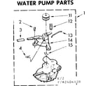 Kenmore 11082406420 water pump parts diagram