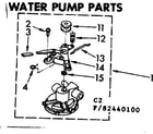 Kenmore 11082440400 water pump parts diagram