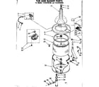 Kenmore 11082440800 tub and basket parts diagram