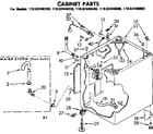 Kenmore 11082440400 cabinet parts diagram