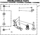 Kenmore 11082440800 miscellaneous parts diagram
