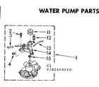 Kenmore 11082440810 water pump parts diagram