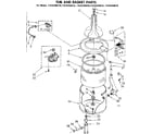 Kenmore 11082440810 tub and basket parts diagram