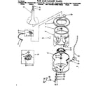 Kenmore 11082441800 tub and basket parts diagram