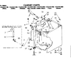Kenmore 11082441100 cabinet parts diagram