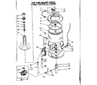 Kenmore 11082470100 tub and basket parts diagram
