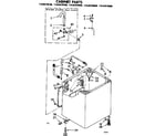 Kenmore 11082470600 cabinet parts diagram